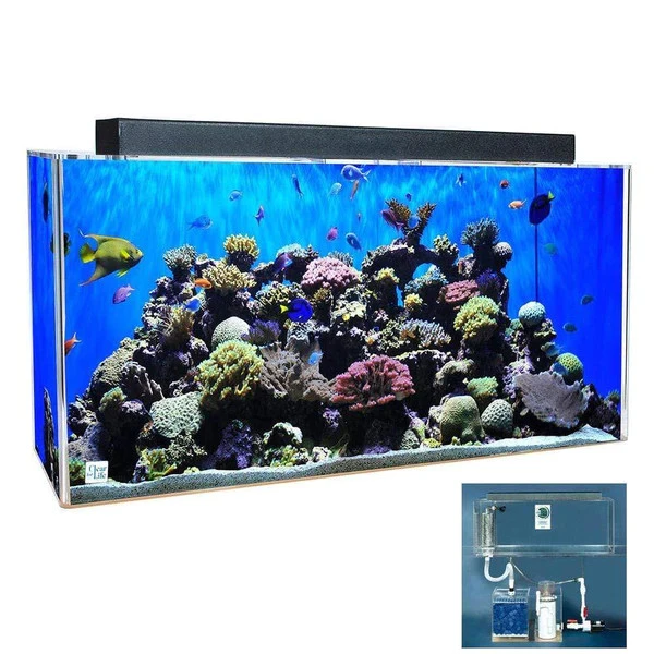 Clear-for-Life Deluxe 240-Gallon 96"Lx18"Wx30"H Rectangular Acrylic Aquarium 240 S @ Fish Tanks Direct