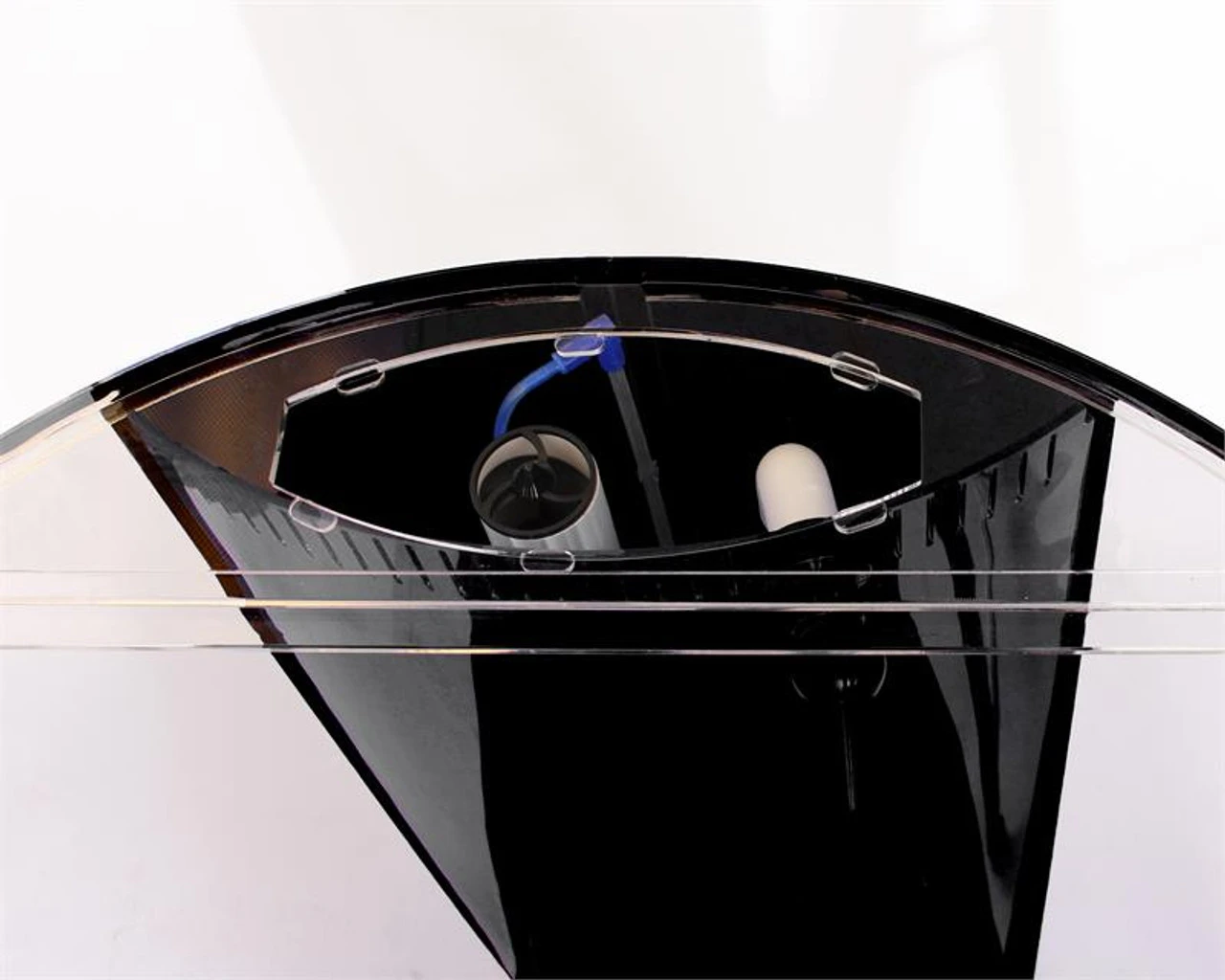 Pro Cylinder 125 Gallon Acrylic Setup Black, Best Arowana